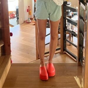 Red Slip-On Mules & Clogs